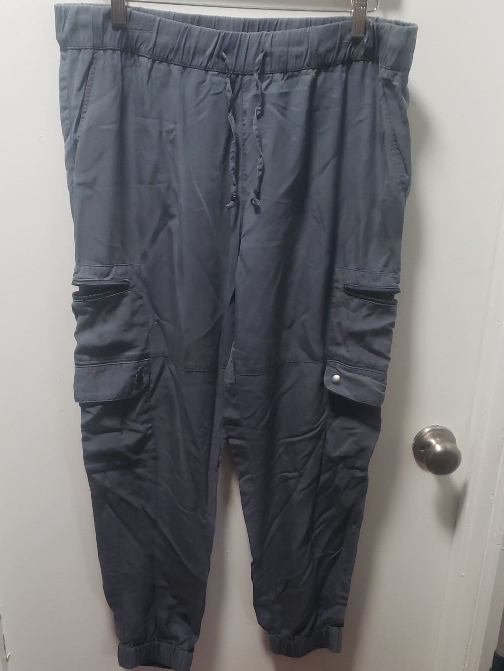 Banana Republic Slate Blue Cargo Joggers